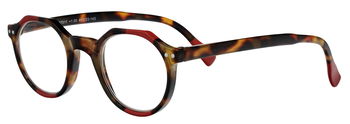 Fertiglesebrille 07011 in Havanna/Rot