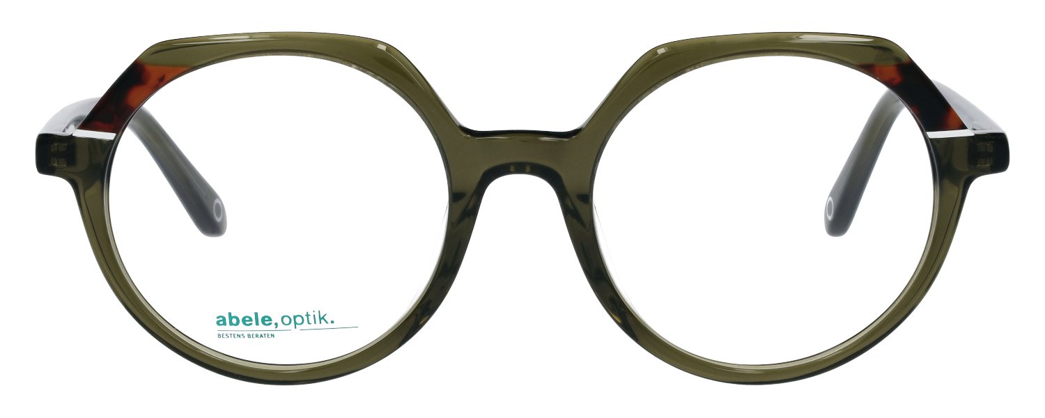 abele optik Brille 147751 für Damen in olivgrün havanna