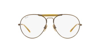 Das Bild zeigt die Korrektionsbrille RX8063V 1222 von der Marke Ray-Ban in Antikgold.