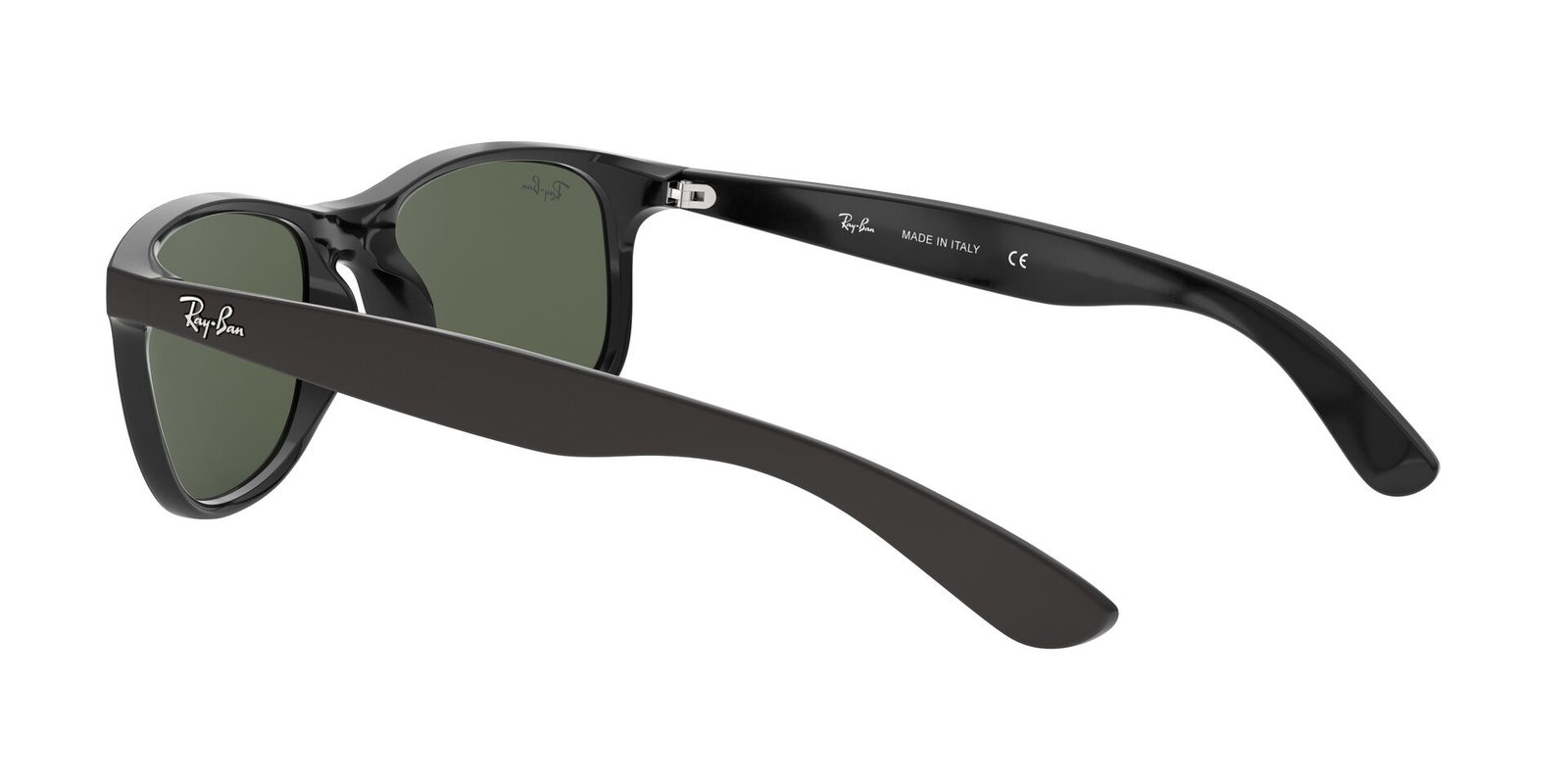 Das Bild zeigt die Sonnenbrille ANDY RB4202 606971 von der Marke Ray-Ban in schwarz matt seitlich von hinten.