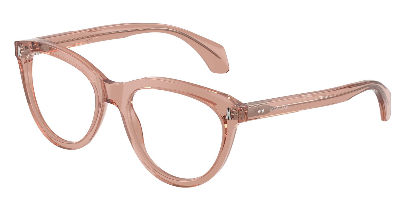 zu sehen ist die Korrektionsbrille 2026 von Moncler in der Farbe Rose.
