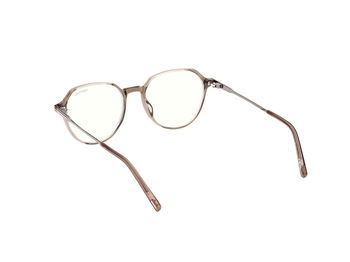 Das Bild zeigt die Korrektionsbrille FT5875-B 045 von der Marke Tom Ford in hellbraun.