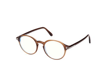 Das Bild zeigt die Korrektionsbrille FT5867-B 048 von der Marke Tom Ford in dunkelbraun.