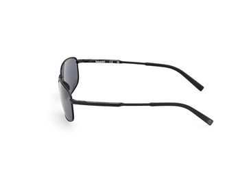 Das Bild zeigt die Sonnenbrille TB00041 02D von der Marke Timberland in Matt Schwarz.