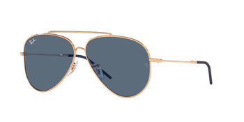 Das Bild zeigt die Sonnenbrille 0101S 92023A von der Marke Ray Ban in  Rotgold.