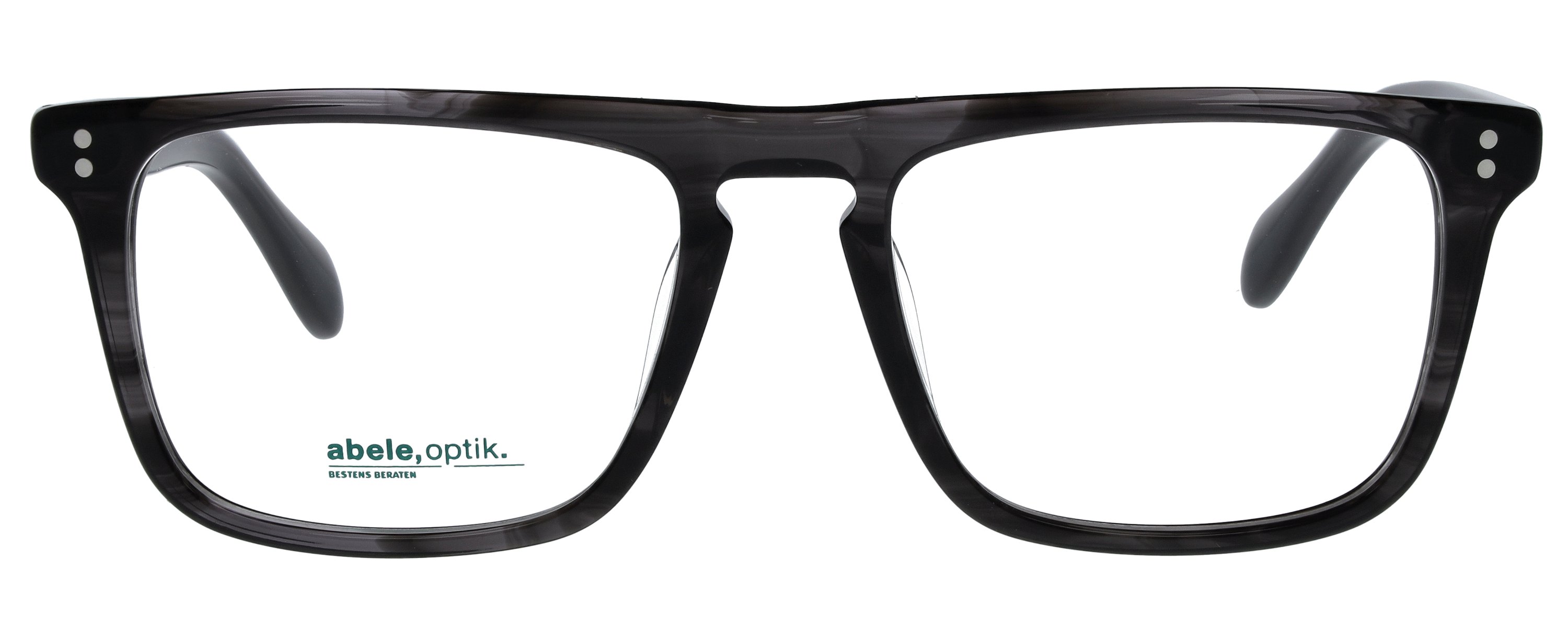 Das Bild zeigt die Korrektionsbrille 148741 von der Marke Abele Optik in schwarz-grau transparent.