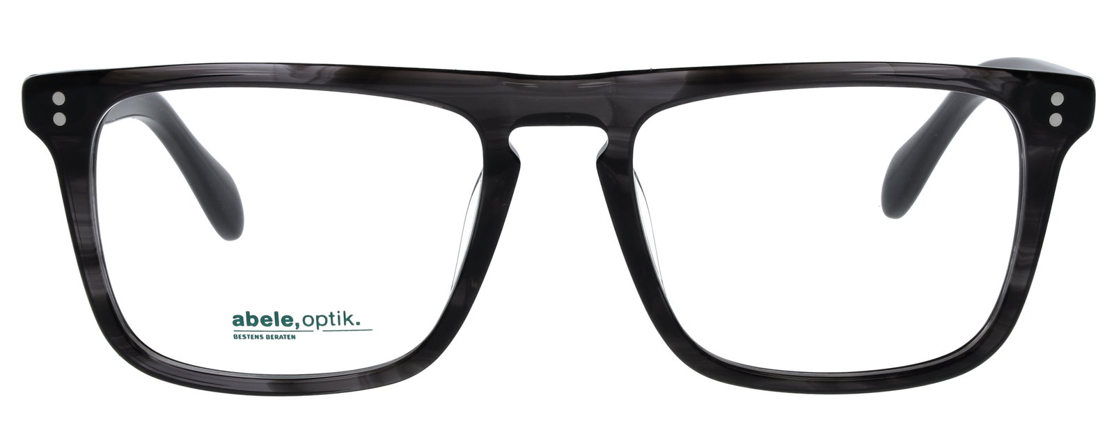 Das Bild zeigt die Korrektionsbrille 148741 von der Marke Abele Optik in schwarz-grau transparent.