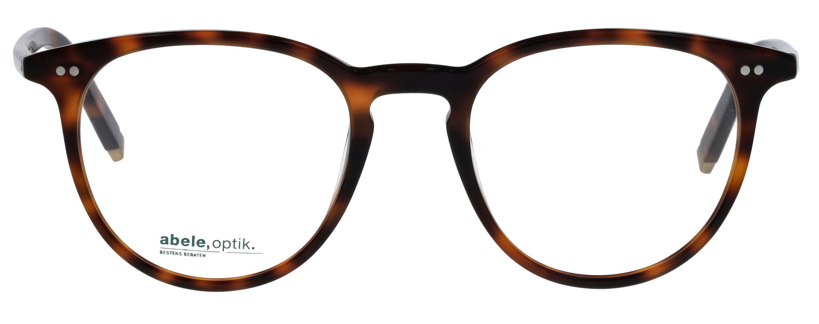 Das Bild zeigt die Korrektionsbrille 148671 von der Marke Abele Optik in hellbraun havanna.