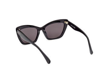 Das Bild zeigt die Sonnenbrille MM0063 01A von der Marke Max Mara in Schwarz.