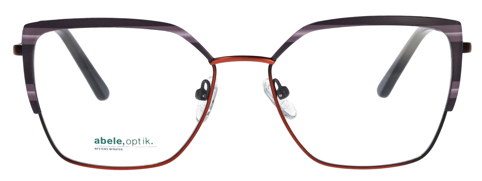 Das Bild zeigt die Brille 149371 von der Marke Eyebar in dunkelrot matt