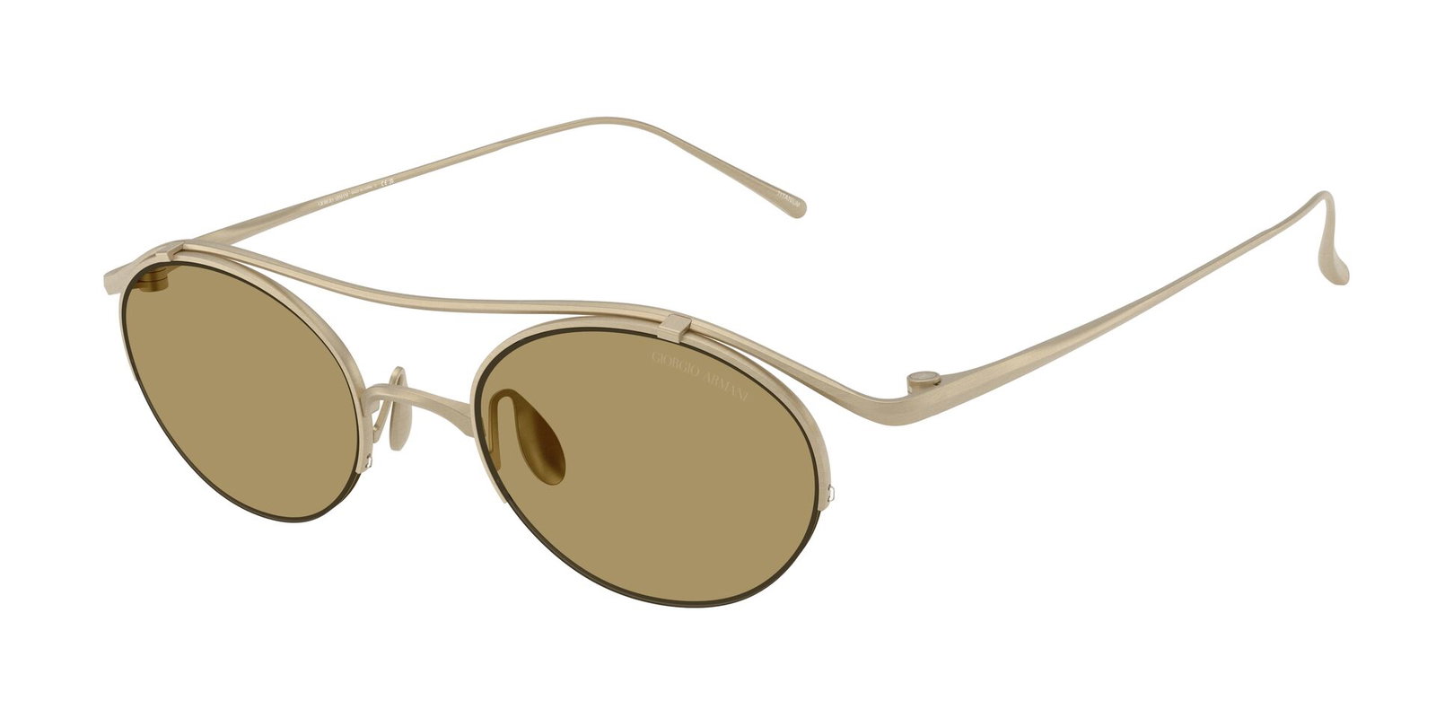 Das Bild zeigt die Giorgio Armani Sonnenbrille AR6172 in Gold