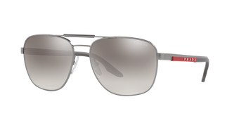 Prada Linea Rossa Sonnenbrille für Herren in Silber matt PS 53XS 7CQ02M 60