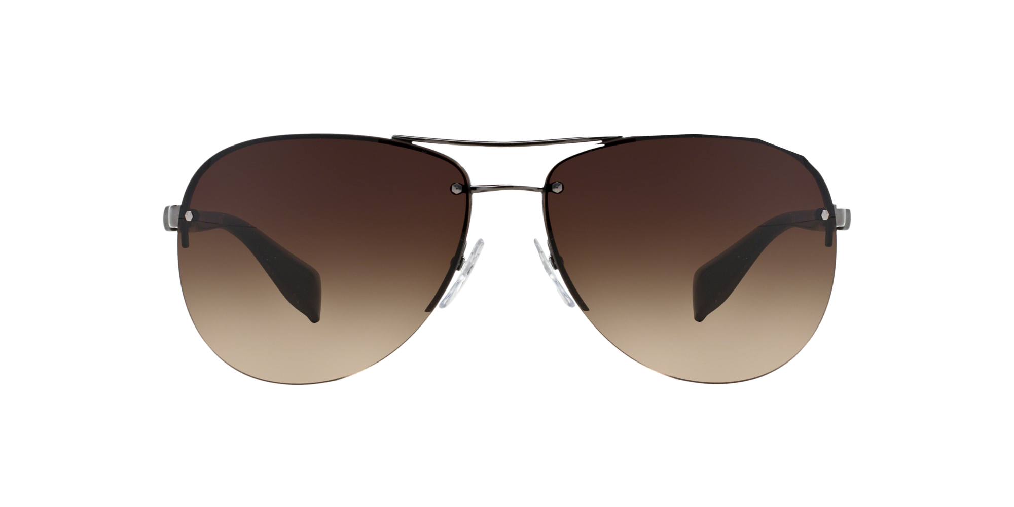 Prada Linea Rossa Sonnenbrille für Herren in Silber PS 56MS 5AV6S1 65