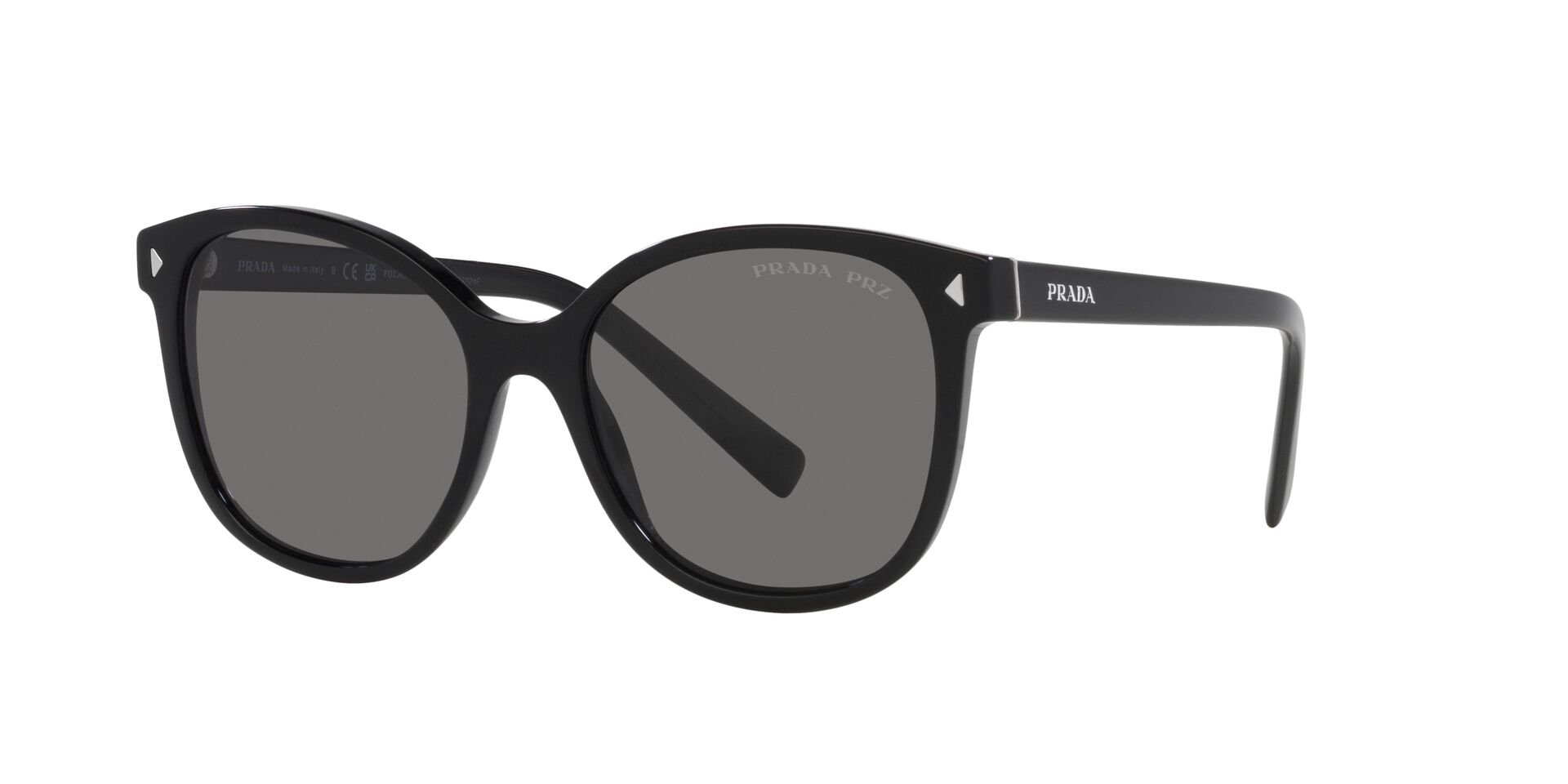Das Bild zeigt die Sonnenbrille PR22ZS 1AB5Z17 von der Marke Prada in schwarz.