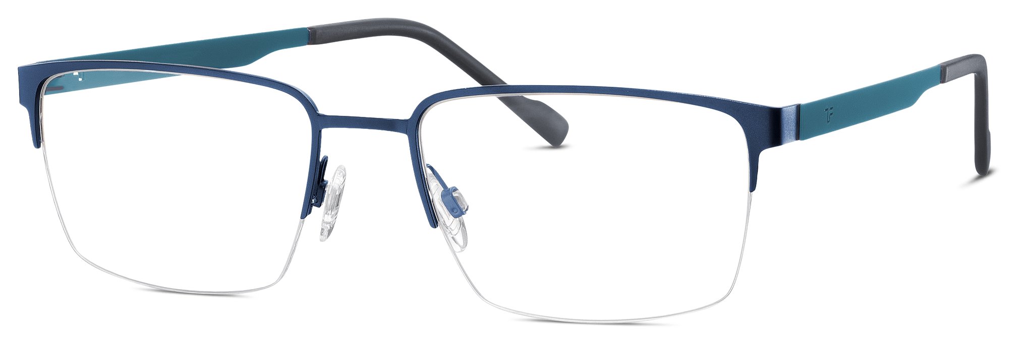 Das Bild zeigt die Korrektionsbrille 820883 70 von der Marke Titanflex in blau.
