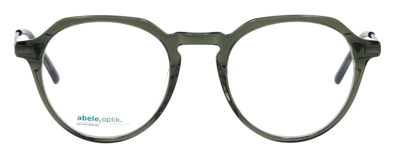 abele optik Brille für Herren in dunkelgrün transparent 147481