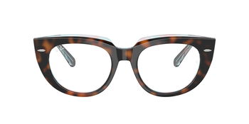 Das Bild zeigt die Brille RX5586 8401 von der Marke Ray-Ban in Dunkel Havanna.