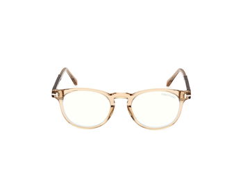 Das Bild zeigt die Korrektionsbrille FT5891-B 047 von der Marke Tom Ford in gold.