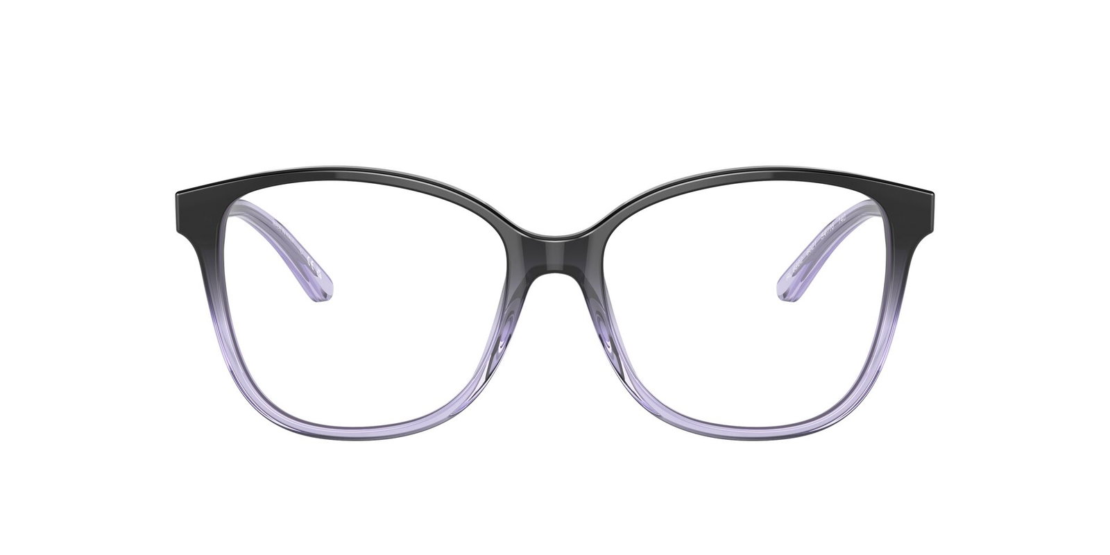 Das Bild zeigt die Korrektionsbrille RL6222 von der Marke Ralph Lauren in Schwarz/Blau transparent.