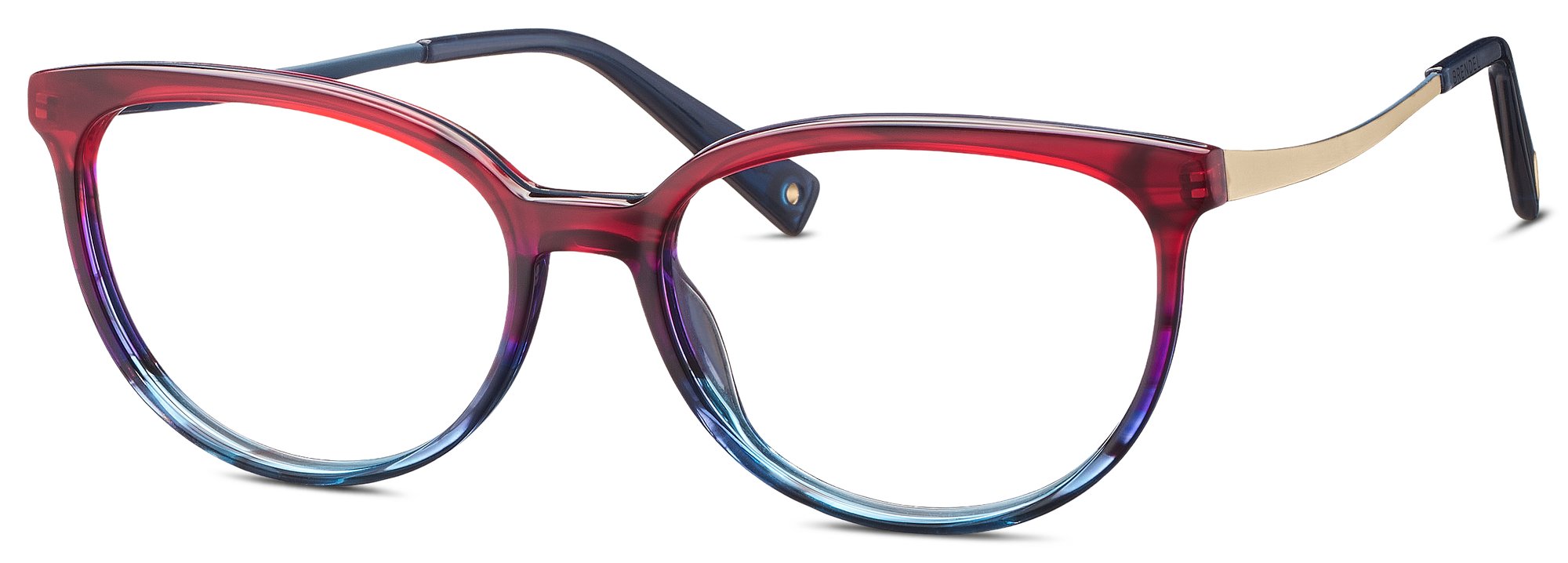 Das Bild zeigt die Korrektionsbrille 903190 57 von der Marke Brendel in rot-blau verlauf.