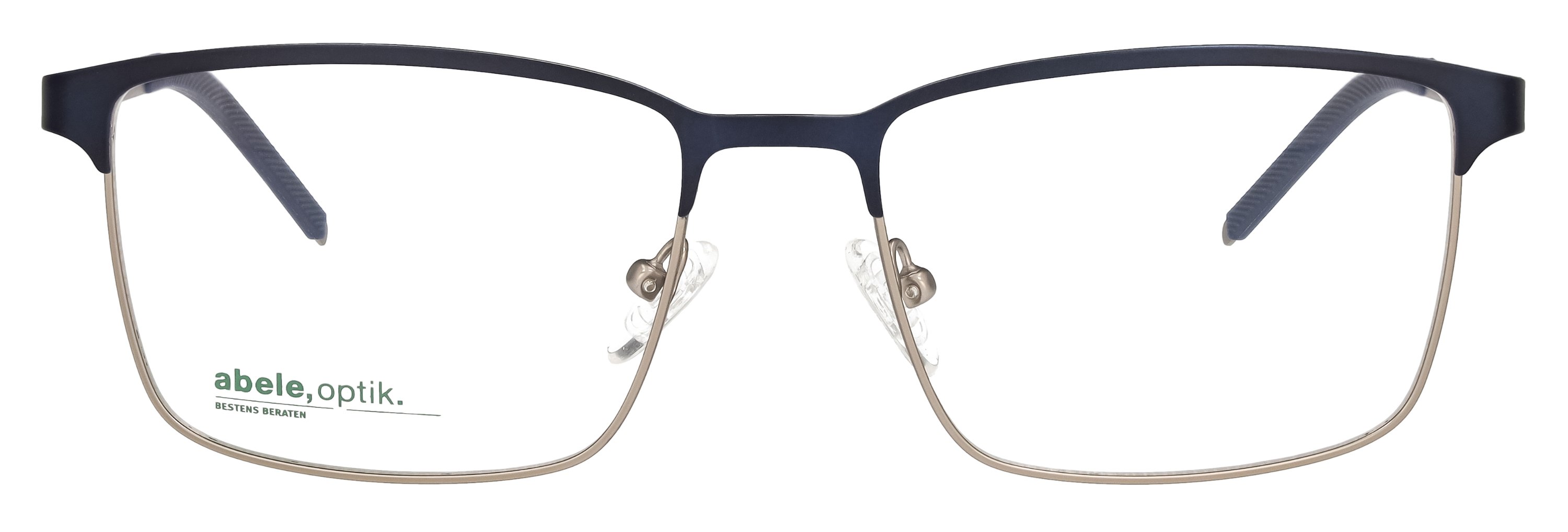 abele optik Brille für Herren in dunkelblau matt / silber matt 148441
