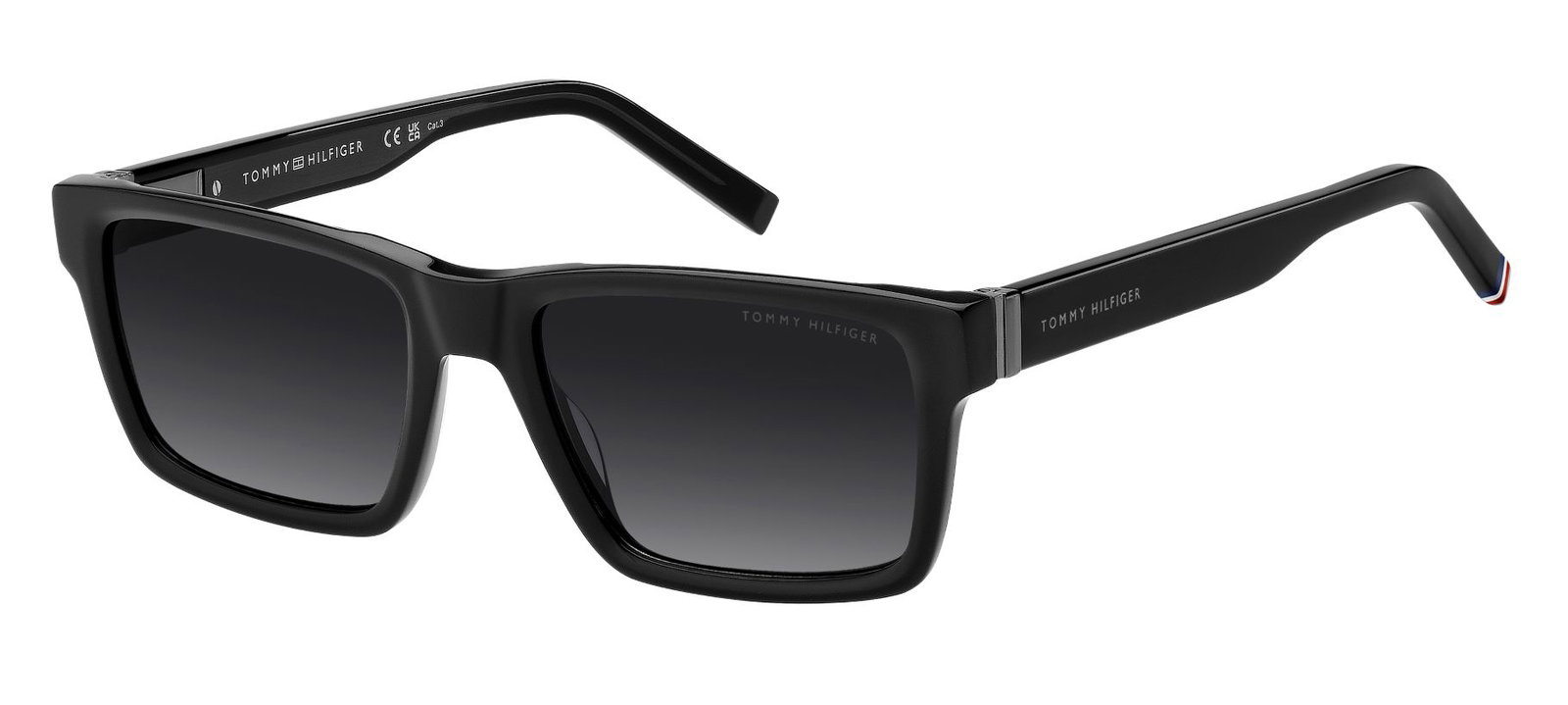 Zu sehen ist die Sonnenbrille 2087 von Tommy Hilfiger in der Farbe Schwarz.