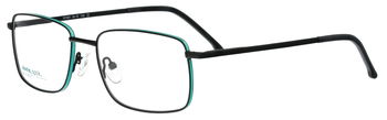 abele optik Metallfassung für Herren in Mattschwarz / Grün 151651