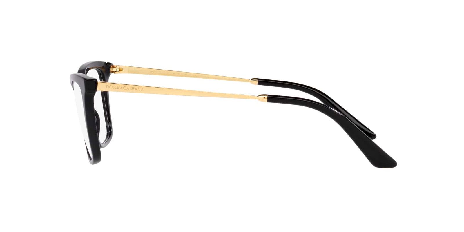 Das Bild zeigt die Korrektionsbrille DG3347 501 von der Marke D&G in schwarz.