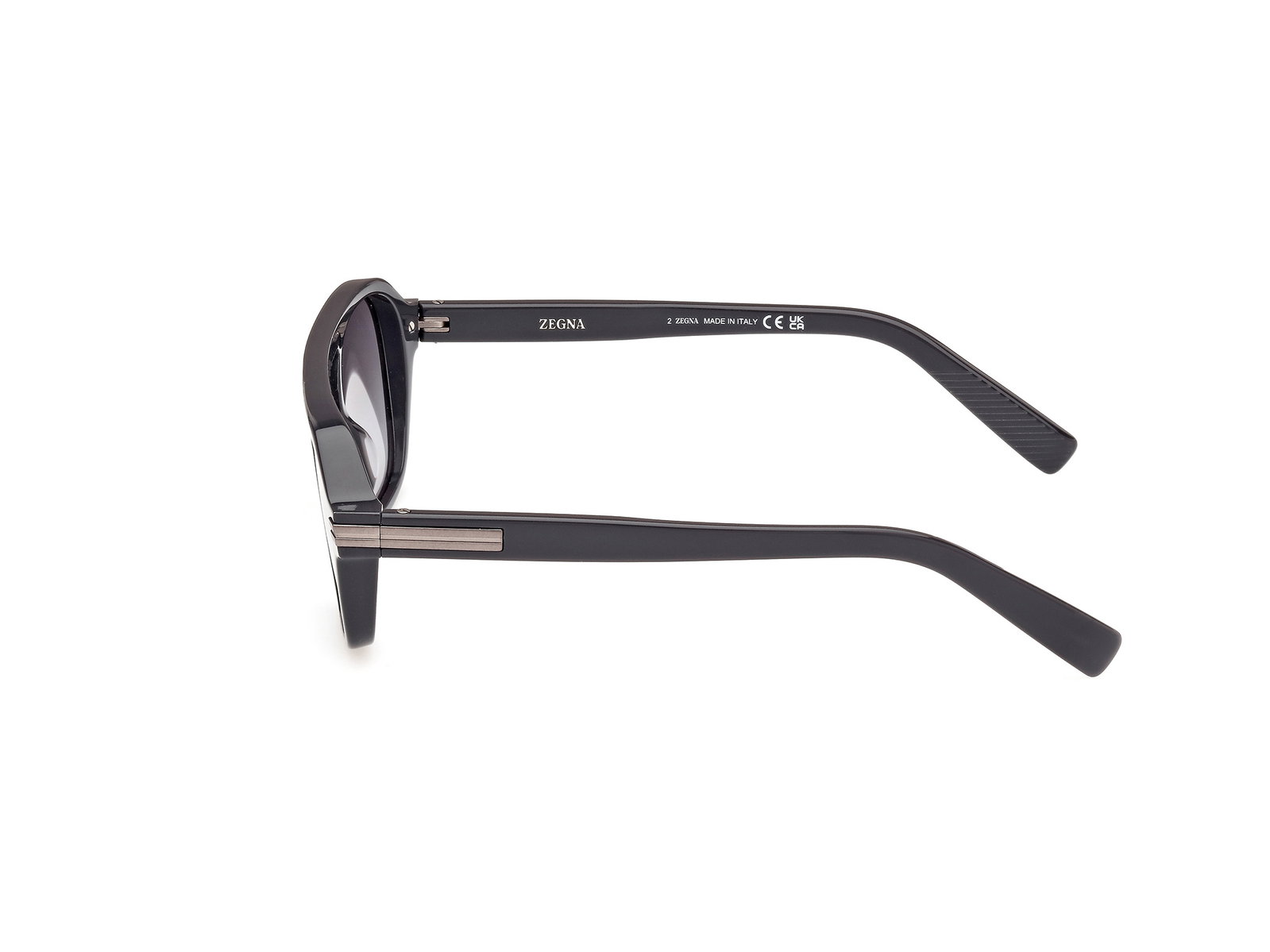 Das Bild zeigt die Sonnenbrille EZ0241 20B von der Marke Zegna in Glänzend Grau.
