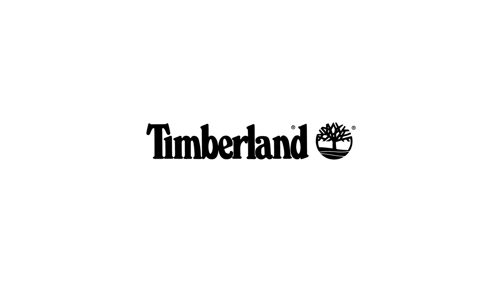 Das Bild zeigt das Logo der Marke Timberland in schwarz.