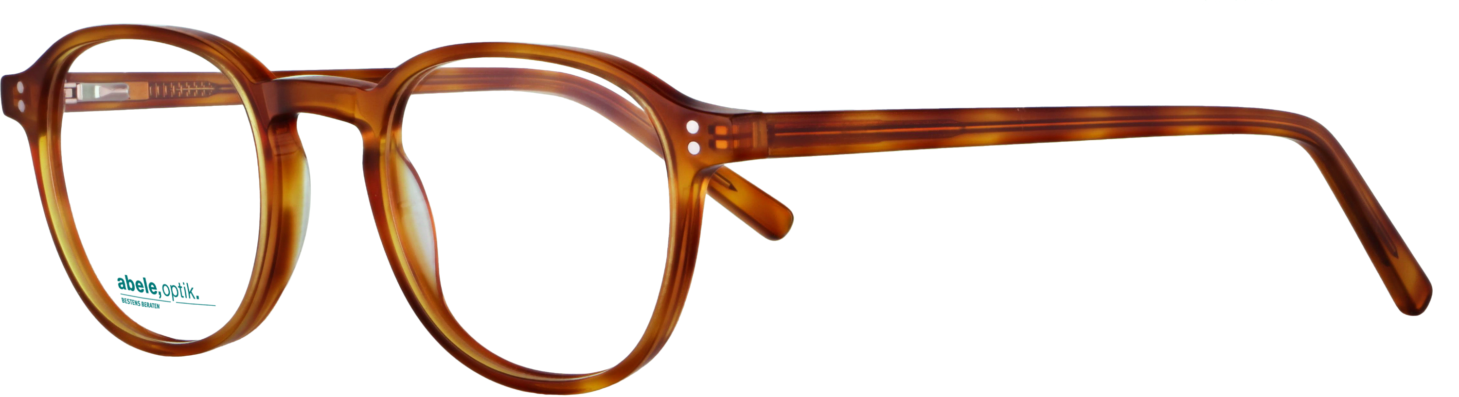 Das Bild zeigt die Korrektionsbrille 142001 von der Marke Abele Optik in havanna hell.