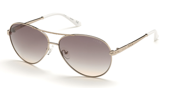 Das Bild zeigt die Sonnenbrille GU7470-S 28E von der Marke Guess in rosegold.