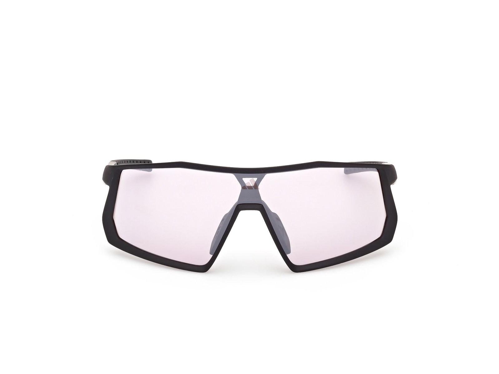 Das Bild zeigt die Adidas Sport Sonnenbrille Kentro SP0123 in schwarz von vorne.