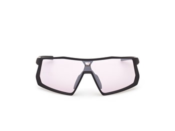 Das Bild zeigt die Adidas Sport Sonnenbrille Kentro SP0123 in schwarz von vorne.