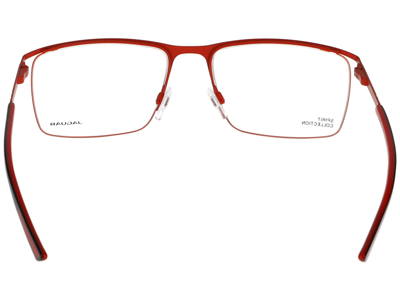 Das Bild zeigt die Korrektionsbrille 3643 6100 von der Marke Jaguar in Schwarz/Rot.