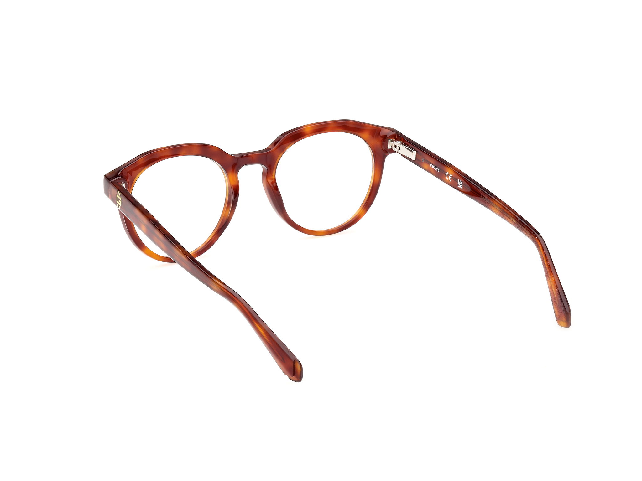 Das Bild zeigt die Korrektionsbrille GU50134 053 von der Marke Guess in Havanna