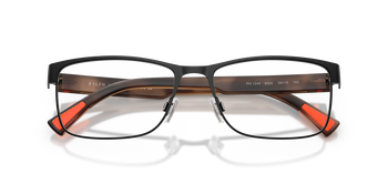 Das Bild zeigt die Korrektionsbrille 0PH1244 von Polo in der Farbe Schwarz.