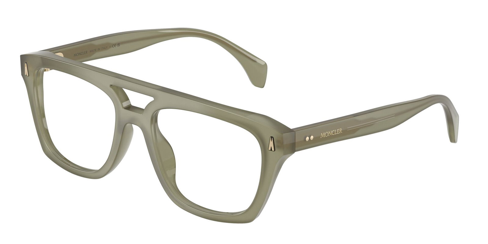 zu sehen ist die Korrektionsbrille 2018U von Moncler in der Farbe Grün.