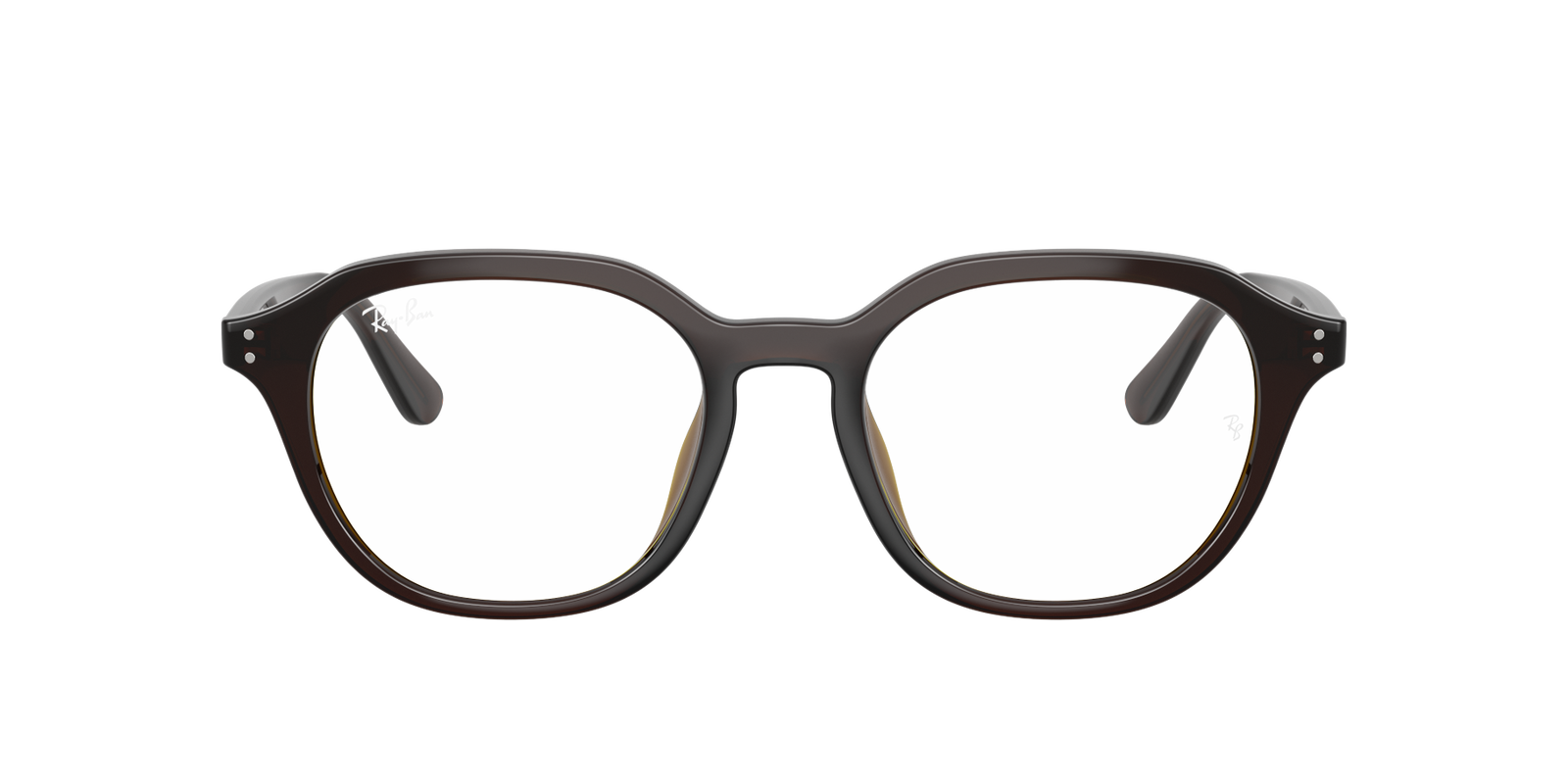 Auf diesem Bild sehen Sie die Korrektionsbrille 0RX5450 von Ray Ban in der Farbe Transparent.