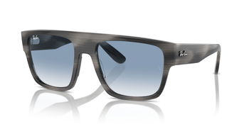 Das Bild zeigt die Sonnenbrille RB0360S 14043F von der Marke Ray-Ban in Grau gestreift.