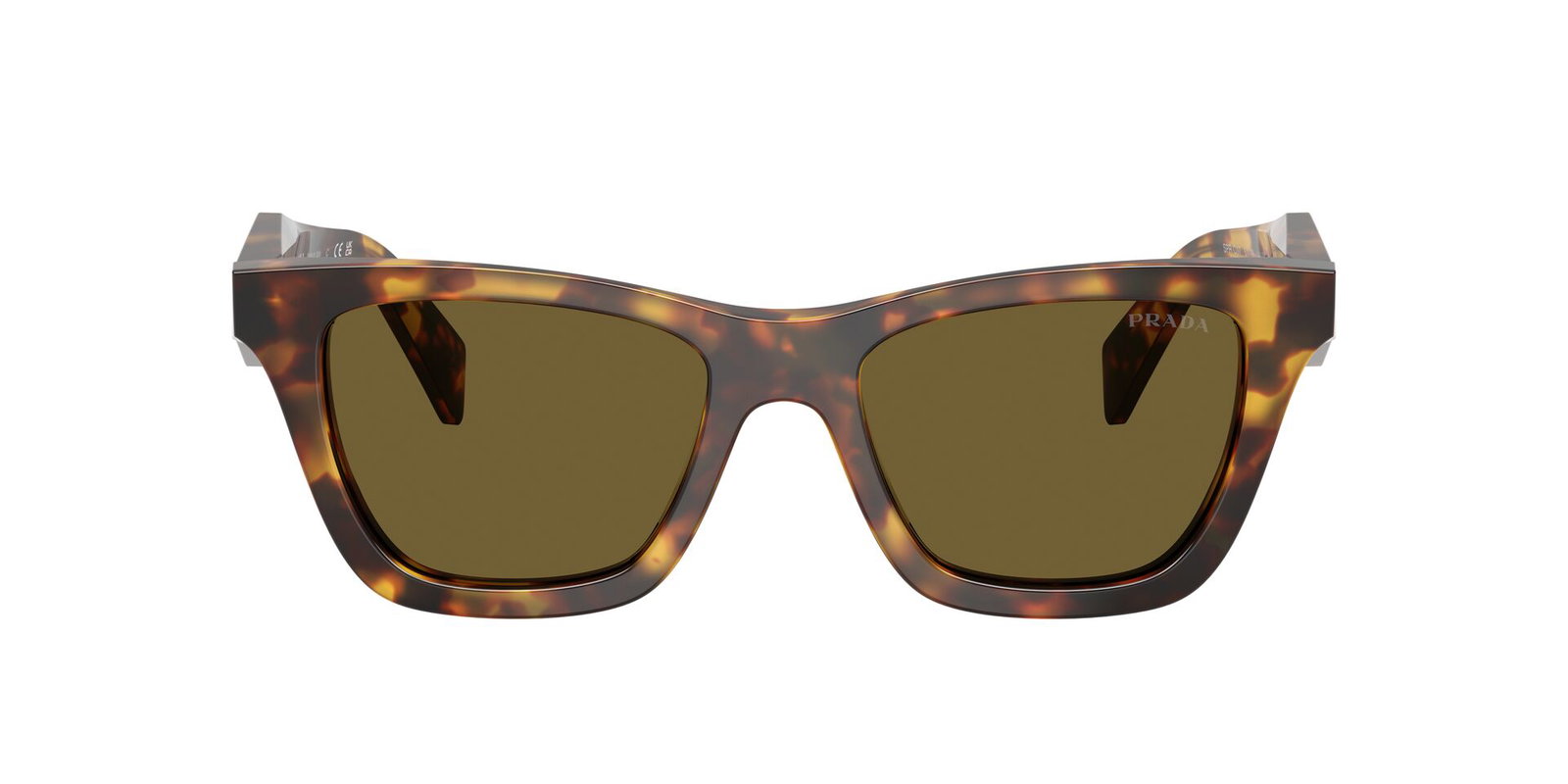 Auf diesem Bild sehen Sie die Sonnenbrille 0PR C07S von Prada in der Farbe Havanna.