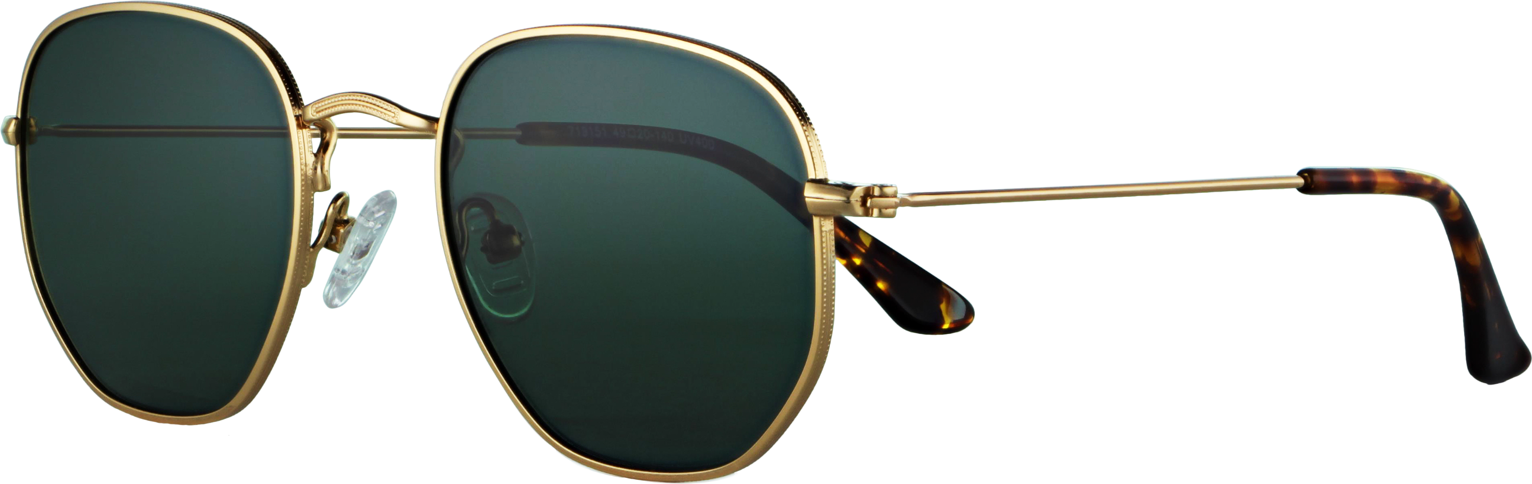 Das Bild zeigt die Sonnenbrille 719151 von der Marke Abele Optik in gold.