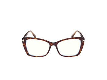 Das Bild zeigt die Korrektionsbrille FT5893-B 052 von der Marke Tom Ford in havanna.