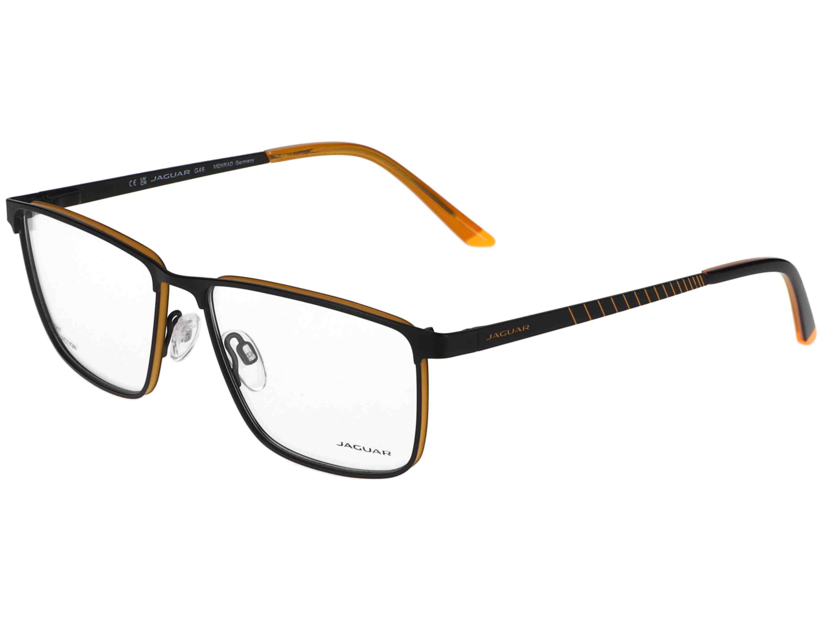 Jaguar Brille 3644 6100 57 Schwarz/Gelb