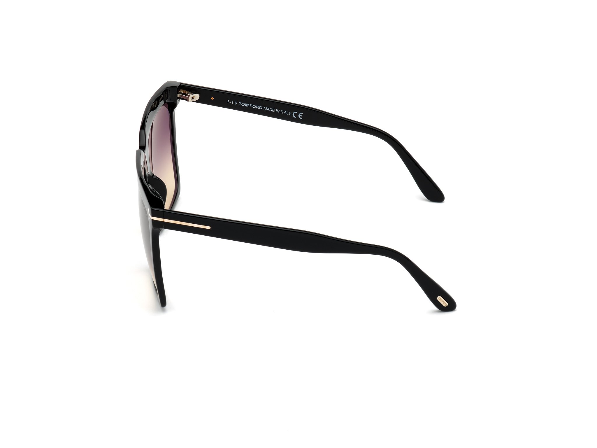 Das Bild zeigt die Sonnenbrille Sabrina FT0764 von der Marke Tom Ford in schwarz