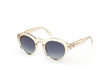 Das Bild zeigt die Sonnenbrille GU00205 39W von der Marke Guess in Gelb transparent.