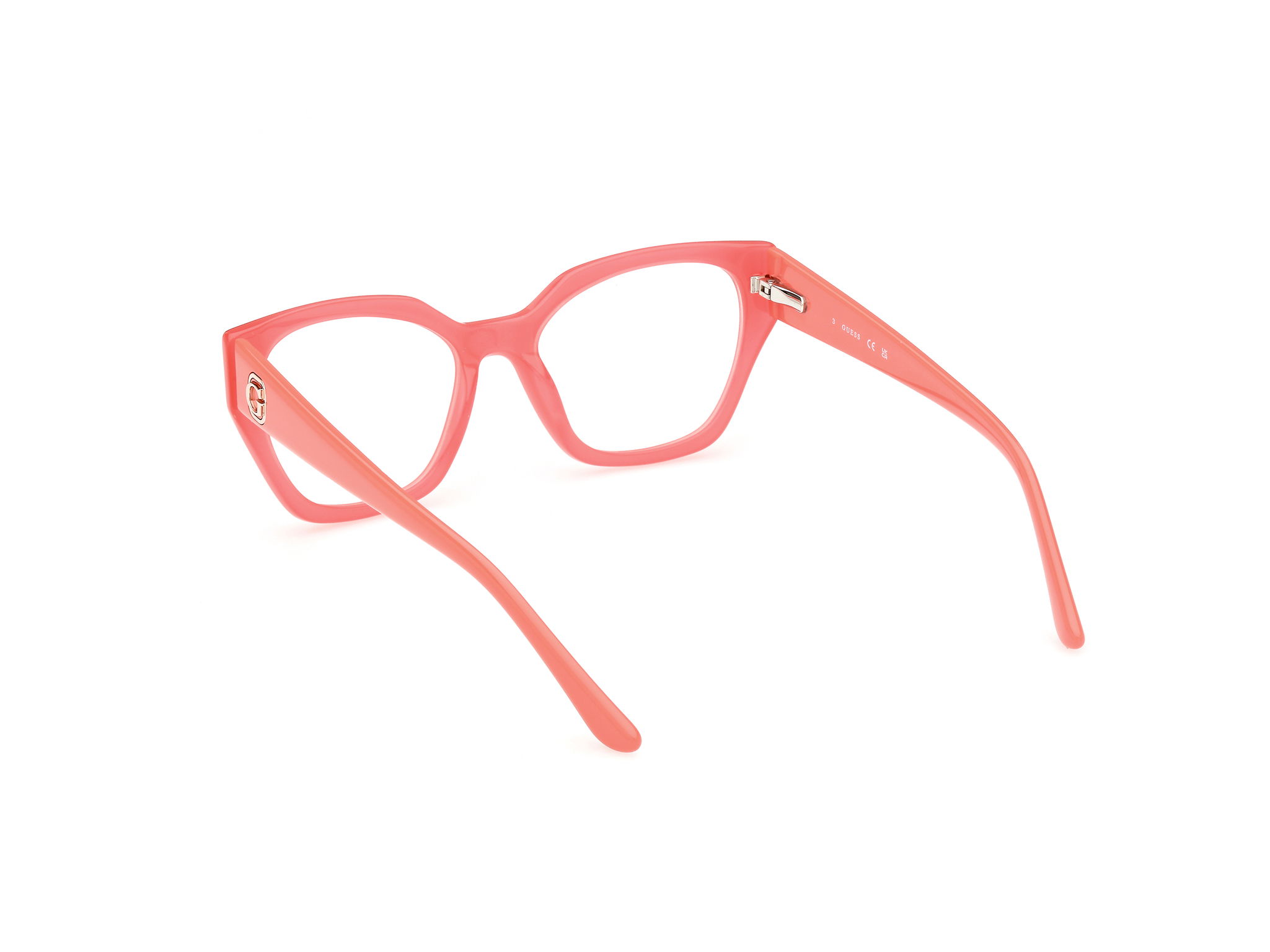 Das Bild zeigt die Korrektionsbrille GU50112 072 von der Marke Guess in Pink