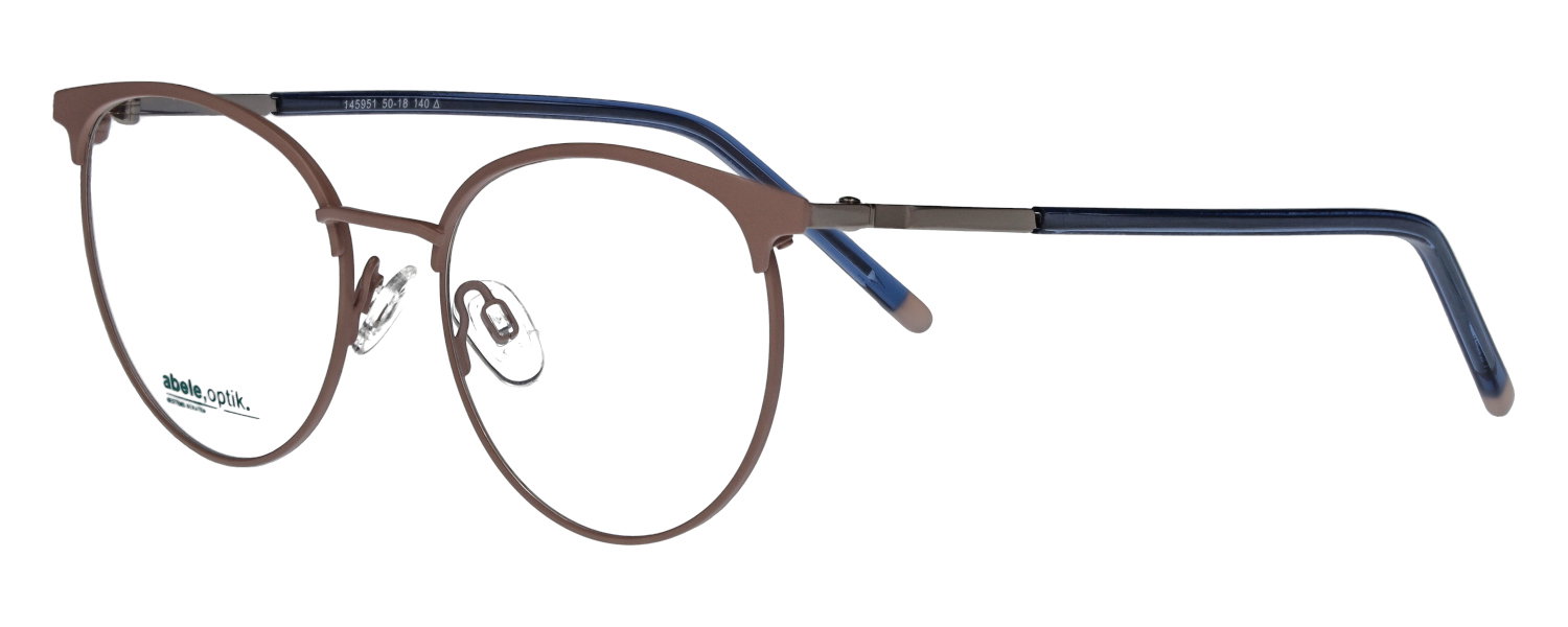 abele optik Brille 145951 Rosa matt/Gun blau