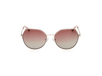 Das Bild zeigt die Sonnenbrille GU7867 32T von Guess in gold von vorne