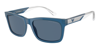 Das Bild zeigt die Sonnenbrille EA4224 609280 von der Marke Emporio Armani in blau.